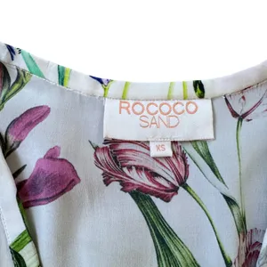 Rococo Sand Tiered Silk Maxi Dress Pink Size XS thumbnail 5