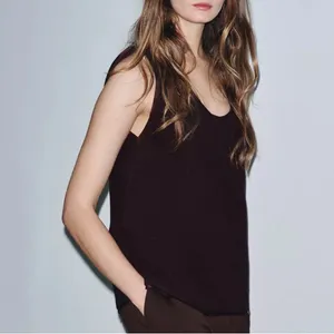 Zara NWT thick knit sleeveless brown top thumbnail 8