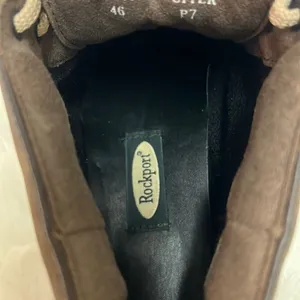 Rockport brown suede ankle Hiking Boots Sz 7.5 Fisherman Core D20‎ thumbnail 11