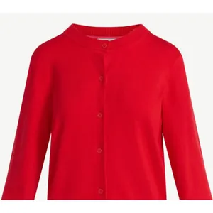 Free Assembly Womens Cardigan Size L Just Red Cozy Yarn Button Up Knit Sweater thumbnail 5