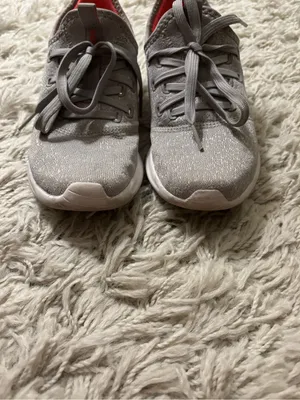 Adidas Cloudfoam Women’s Gray Lightweight Sneakers with Coral Lining Size 6.5 thumbnail 8