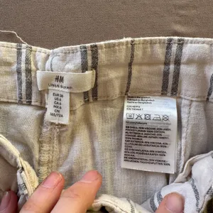 H&M STRIPED LINEN-BLEND PANTS thumbnail 7