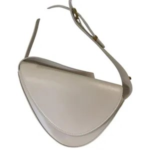 Zara Cream Asymmetric Crossbody Bag Sculptural Minimalist Half Moon Purse EUC thumbnail 6