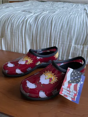 New Sloggers Original Garden Shoe Size 7 Chicken Barn Red Rain Backdoor Comfort thumbnail 4