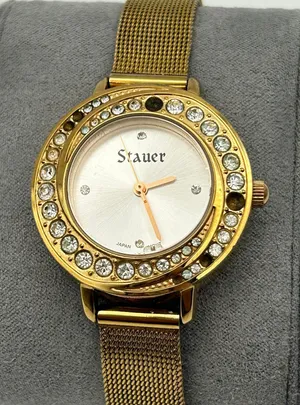 Stauer Gold-tone Swirling Stunner Crystal Bezel Women's Watch Working thumbnail 1
