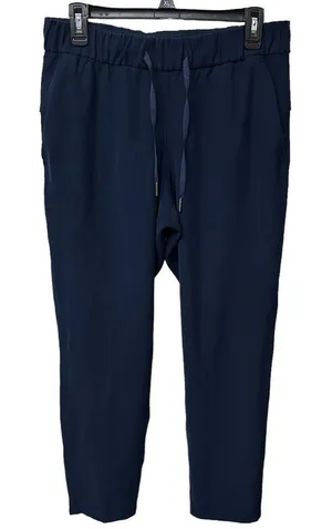 Lululemon Pants Women 8 Blue‎ On The Fly Lightweight Travel Lounge Outdoor thumbnail 1