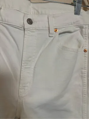 Gap Women’s Vintage Flare High Rise Raw Hem Stretch White Size 10 Regular thumbnail 2