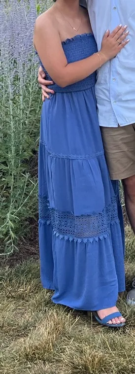 Cornflower Blue Maxi Dress thumbnail 2
