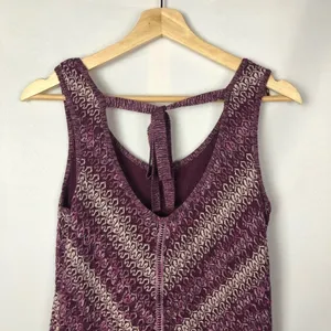 White House Black Market WHBM‎ Tie Back Purple Knit Sleeveless Sweater S thumbnail 8
