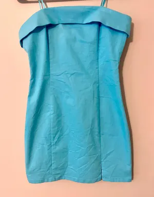 Pants Store Blue Strapless Dress thumbnail 1
