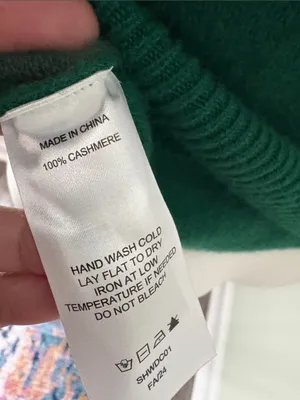 Quince Festive Green Sweater with Ornaments Small thumbnail 8