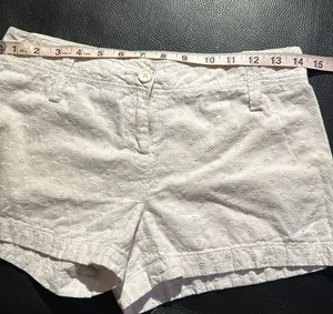 Express White Eyelet Embroidered Shorts thumbnail 5