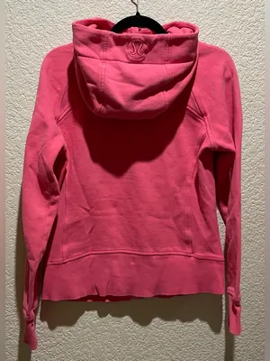 Lululemon Scuba Coral Zip-Up Hoodie Jacket Size 8 thumbnail 4