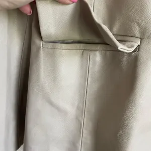 Le‎ Lis Women Minimalist Professional Faux Leather Blazer S Beige Office Neutral thumbnail 7