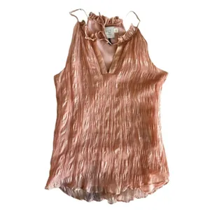 HD in Paris tender texture silk halter neck blouse Pastel Pink Size 0 thumbnail 3