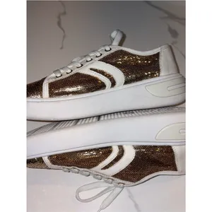 GEOX gold glitter leather sneakers 8 thumbnail 7
