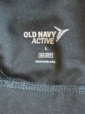 Womens Sports Bra Black Star Sports Women’s Large Old Navy Gym Workout Athletic thumbnail 3