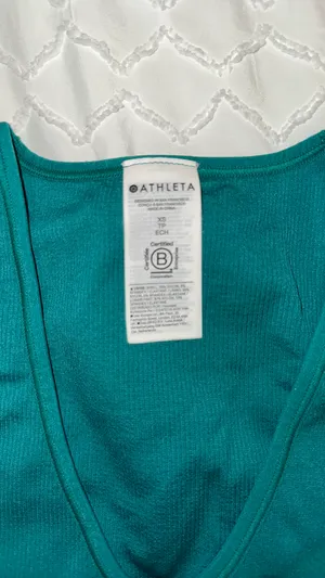 Athleta Ribbed Tank Racerback Green thumbnail 2