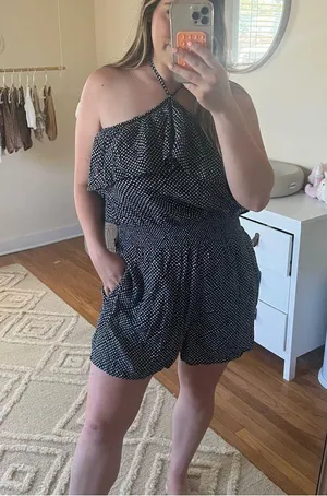 Aerie halter neck romper thumbnail 4