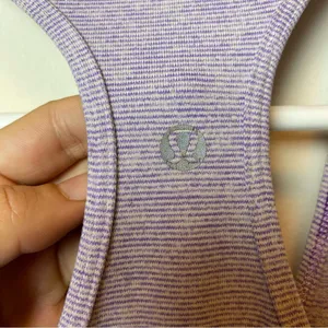 LULULEMON Cool Racerback Long Tank Top in Heathered Persian Purple Sz Small thumbnail 10