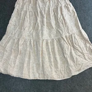 Japana Women Tan Pebble Print Tiered Maxi Skirt Elastic Waist L Cottagecore thumbnail 10