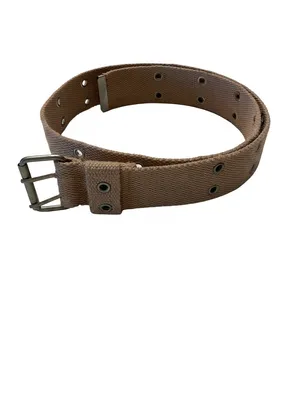 NWOT Tan Canvas Grommet Belt Blue thumbnail 6