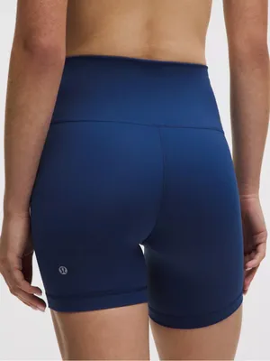 lululemon athletica Navy High-Rise Bike Shorts thumbnail 2