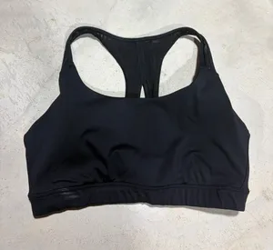 Athleta Black Racerback Sports Bra medium thumbnail 1