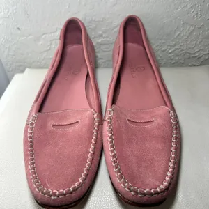 Cole‎ Haan Pink Suede Leather Driving Moccasins Loafers Women's Size 8 AA thumbnail 2