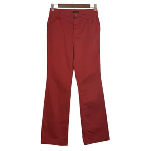 Massimo Dutti Trouser‎ Pant 2 Rust Red Business Casual Chino Bottoms 31" Inseam thumbnail 3