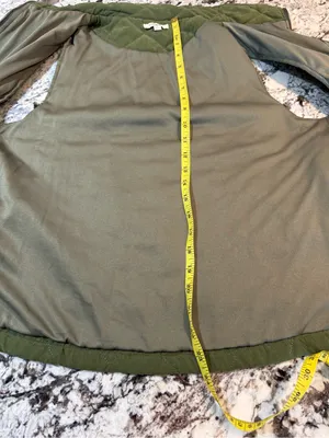 Umgee Quilted Olive Green Vest Medium thumbnail 6