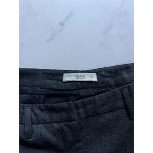 Prada Charcoal grey Wool Pants Italy Size 4 Minimalist quiet luxury trousers thumbnail 3