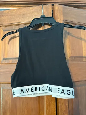 American Eagle Black Crop Top thumbnail 3