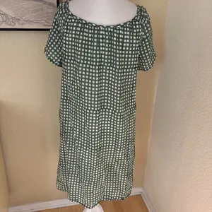 INDIA COLLECTION Emerson Fry Colette Dress In‎ Moss Gingham Size XS/S Cotton thumbnail 4