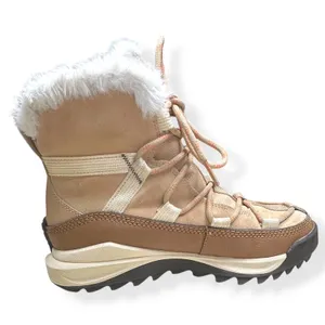 Sorel ONA RMX Glacy Waterproof Suede Canvas Tan Faux Fur Gorpcore Ski Womens 8 thumbnail 6