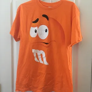 FINAL MARKDOWN Ladies m & m’s t shirt medium Orange thumbnail 1