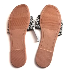 Old Navy Women's Low Heel Slide Sandals Rafia Crafted Black Marl Sz 9 NWT thumbnail 8