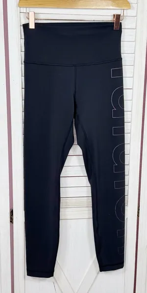 Lululemon Wunder‎ Train High Rise Leggings Black Iridescent 6 LW5FS1S thumbnail 1