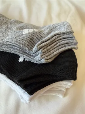 6- Women’s adidas No-Show Athletic Socks – White, Black, Gray thumbnail 2