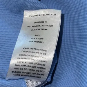 WILO The Label Women’s Size S Light Blue One Shoulder Performance Sports Bra thumbnail 8