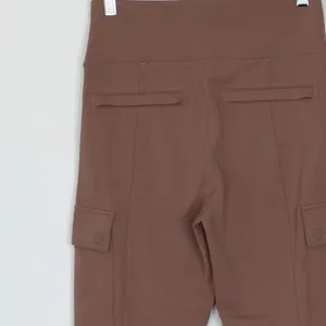 Athleta Delancey Straight Cargo Pant Womens XS‎ Brown High Rise Trousers Stretch thumbnail 10