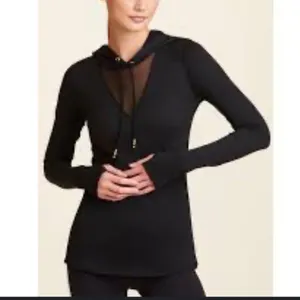 ALALA Flyweight Hoodie Tee Black Small Mesh Activewear Top thumbnail 4