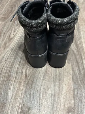torrid Black Lace-Up Heeled Combat Boots thumbnail 6