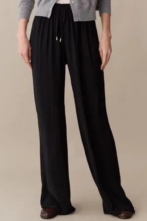 NWT CAARA Harmony Pant size 6 Black drawstring Few Moda Theory thumbnail 1