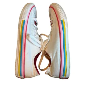 Converse Chuck Taylor All Star Ox Rainbow Stripe Canvas Sneakers thumbnail 6