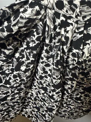 Madewell Black and White Floral Mini Dress thumbnail 2