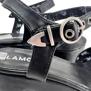 Dolls Kill LAMODA BLACK “WORK THAT” PLATFORM HEELS thumbnail 6