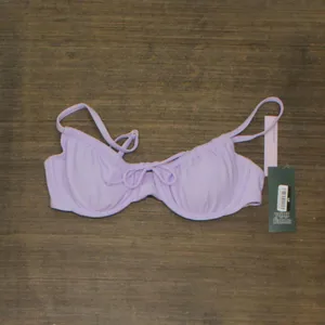 NWT Wild Fable Womens Shirred Underwire Bikini Top PID-G84E3G S Light Purple thumbnail 2