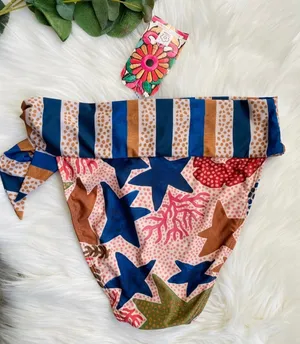 Anthropologie x Farm Rio Charm Of The Sea Bikini Bottoms, Size S thumbnail 6