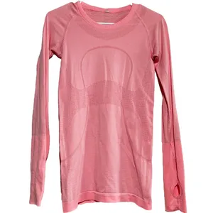 Lululemon Run Swiftly Tech Long Sleeve Heathered Zing Pink Light 4 thumbnail 2